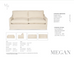 Megan Sofa by Moss Home - Trade Source Furniture